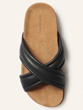 The Reformation Arianna Puffy Strap Slide Sandal